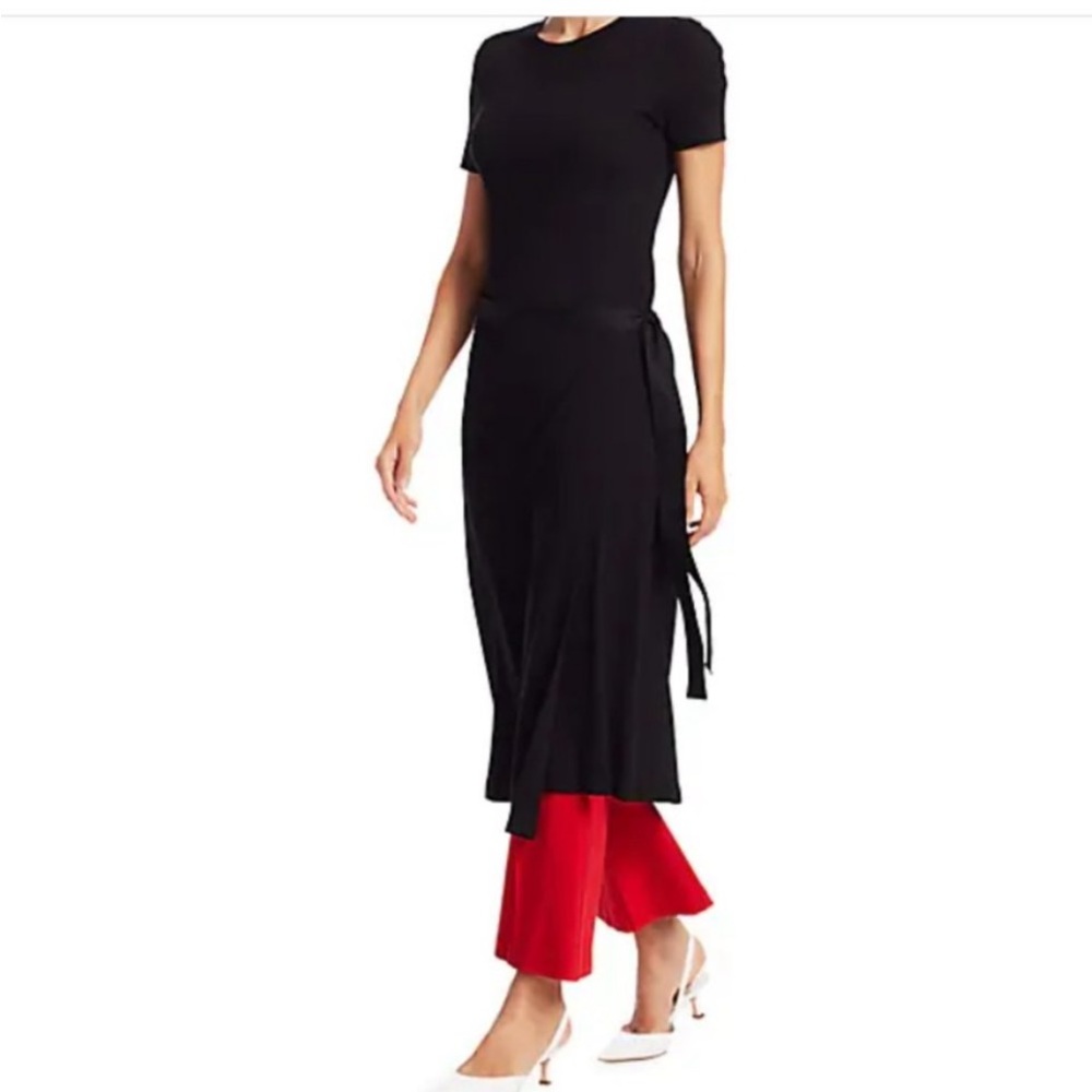 Rosetta Getty long split front apron tee